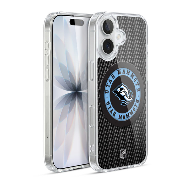 NHL Utah Mammoth Puck Texture Soft Gel Case for Apple iPhone 17