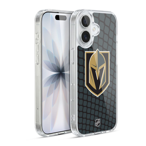NHL Vegas Golden Knights Net Pattern Soft Gel Case for Apple iPhone 17