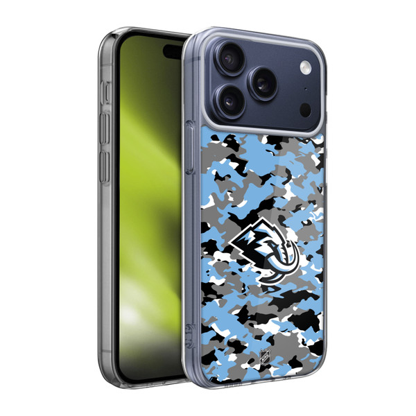 NHL Utah Mammoth Camouflage Soft Gel Case for Apple iPhone 17 Pro Max