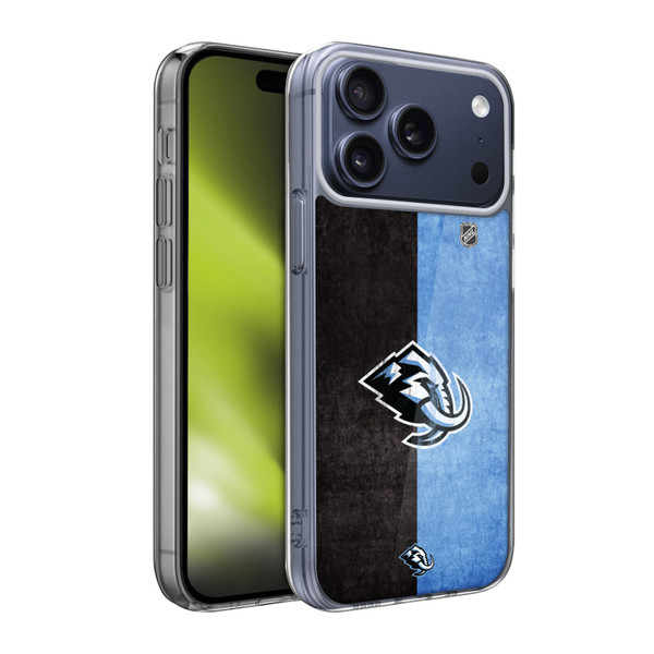 NHL Utah Mammoth Half Distressed Soft Gel Case for Apple iPhone 17 Pro Max