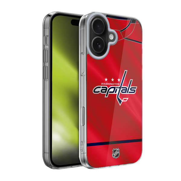 NHL Washington Capitals Jersey Soft Gel Case for Apple iPhone 17