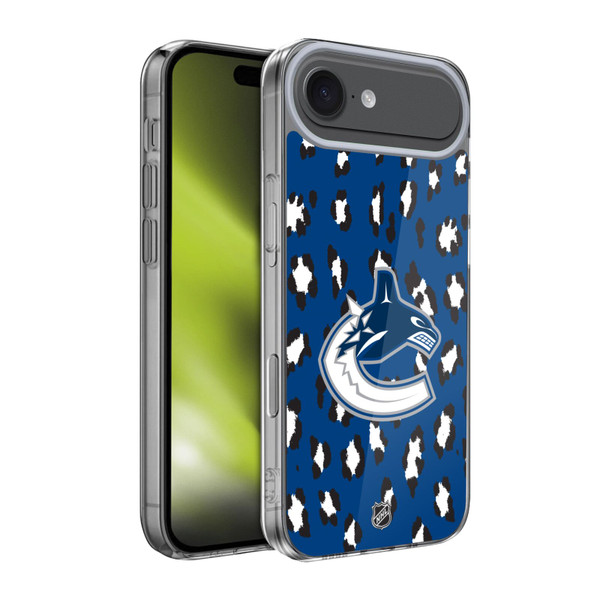 NHL Vancouver Canucks Leopard Pattern Soft Gel Case for Apple iPhone 17 Air