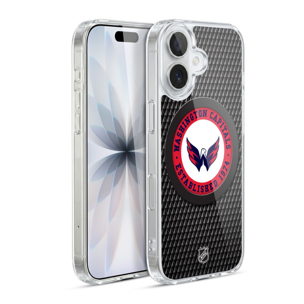 NHL Washington Capitals Puck Texture Soft Gel Case for Apple iPhone 17