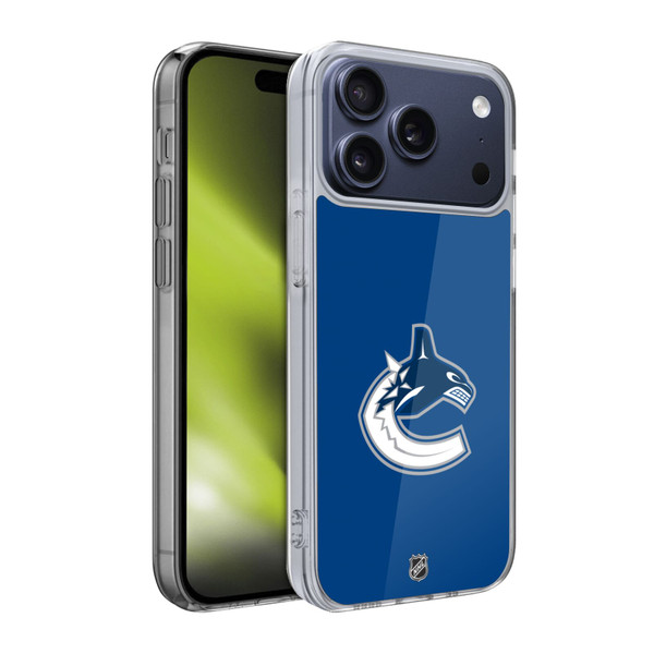 NHL Vancouver Canucks Plain Soft Gel Case for Apple iPhone 17 Pro
