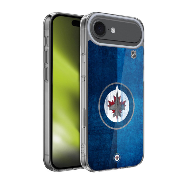 NHL Winnipeg Jets Half Distressed Soft Gel Case for Apple iPhone 17 Air