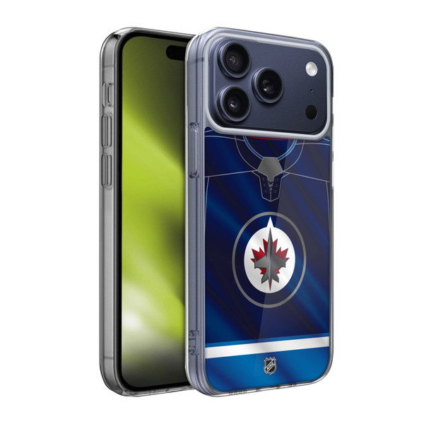 NHL Winnipeg Jets Jersey Soft Gel Case for Apple iPhone 17 Pro Max
