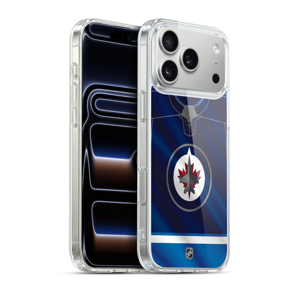 NHL Winnipeg Jets Jersey Soft Gel Case for Apple iPhone 17 Pro Max