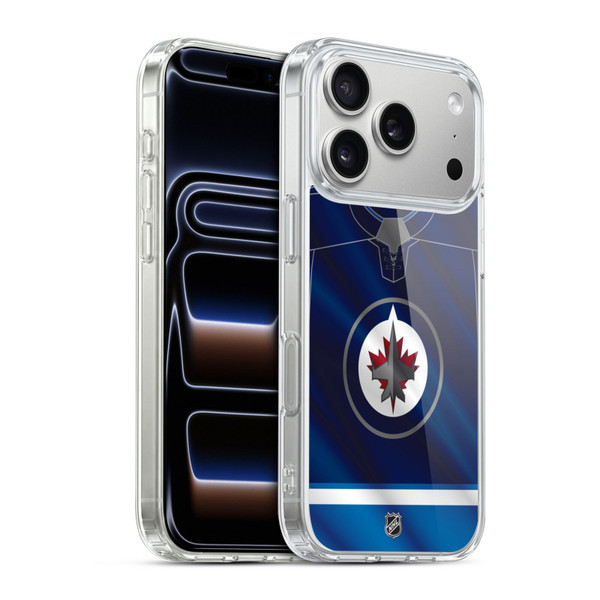 NHL Winnipeg Jets Jersey Soft Gel Case for Apple iPhone 17 Pro