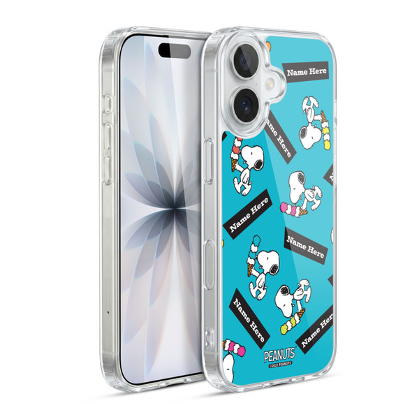 Custom Customised Personalised Peanuts Art Snoopy Soft Gel Case for Apple iPhone 17