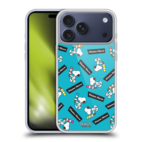 Custom Customised Personalised Peanuts Art Snoopy Soft Gel Case for Apple iPhone 17 Pro Max