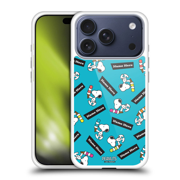 Custom Customised Personalised Peanuts Art Snoopy Soft Gel Case for Apple iPhone 17 Pro