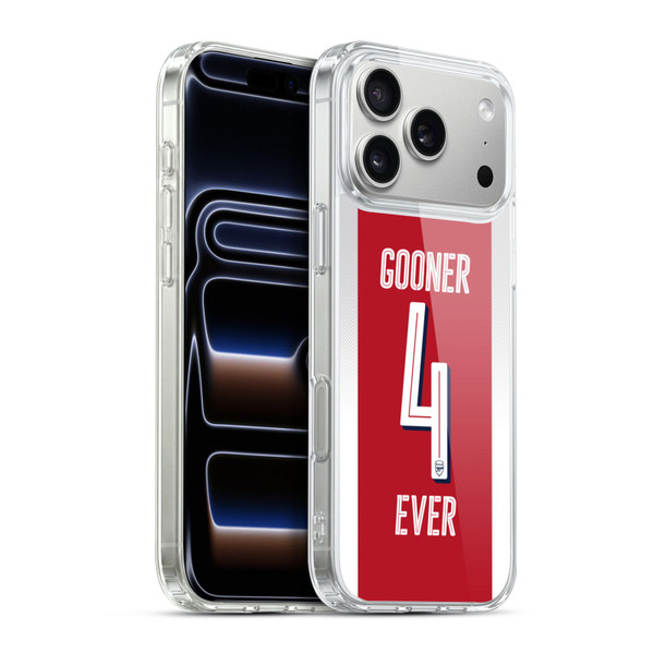 Arsenal FC Gunners Forever Soft Gel Case for Apple iPhone 17 Pro Max