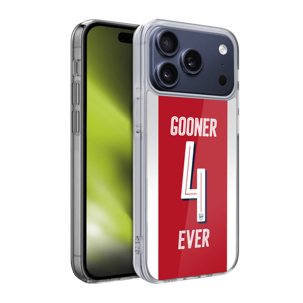 Arsenal FC Gunners Forever Soft Gel Case for Apple iPhone 17 Pro