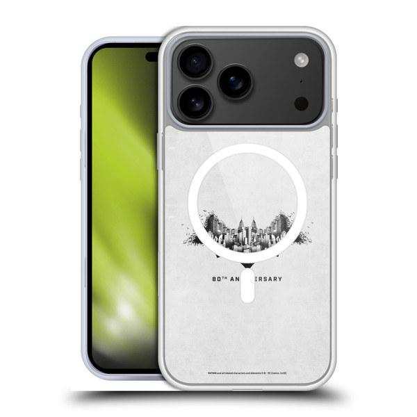 Batman DC Comics 80th Anniversary Logo Gotham Soft Gel Case for Apple iPhone 17 Pro Max
