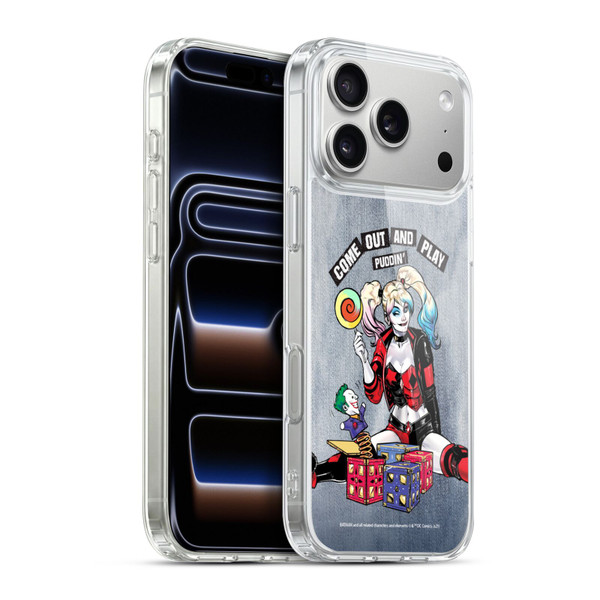 Batman DC Comics Harley Quinn Graphics Toys Soft Gel Case for Apple iPhone 17 Pro Max
