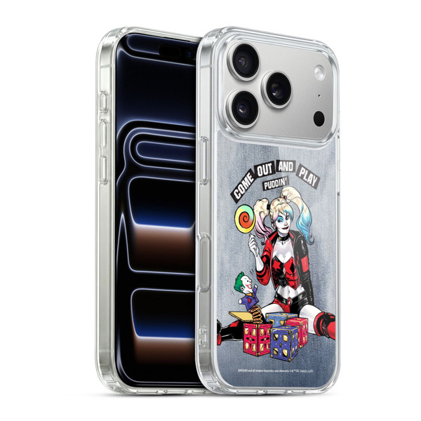 Batman DC Comics Harley Quinn Graphics Toys Soft Gel Case for Apple iPhone 17 Pro