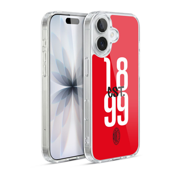 AC Milan Graphics Est. 1899 Soft Gel Case for Apple iPhone 17