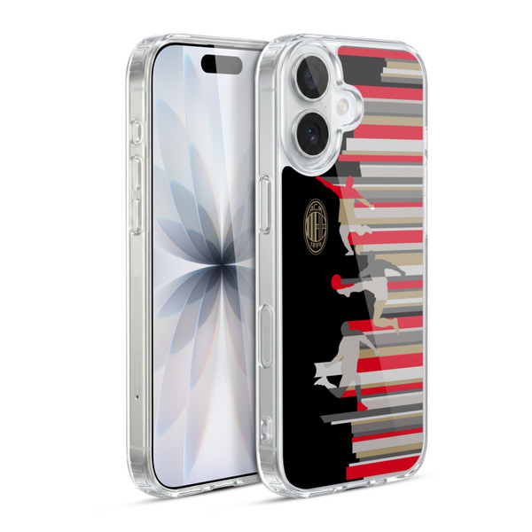 AC Milan Adults Silhouette Soft Gel Case for Apple iPhone 17