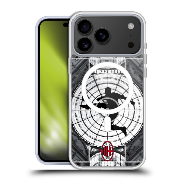AC Milan Adults Milano Siamo Noi Soft Gel Case for Apple iPhone 17 Pro Max