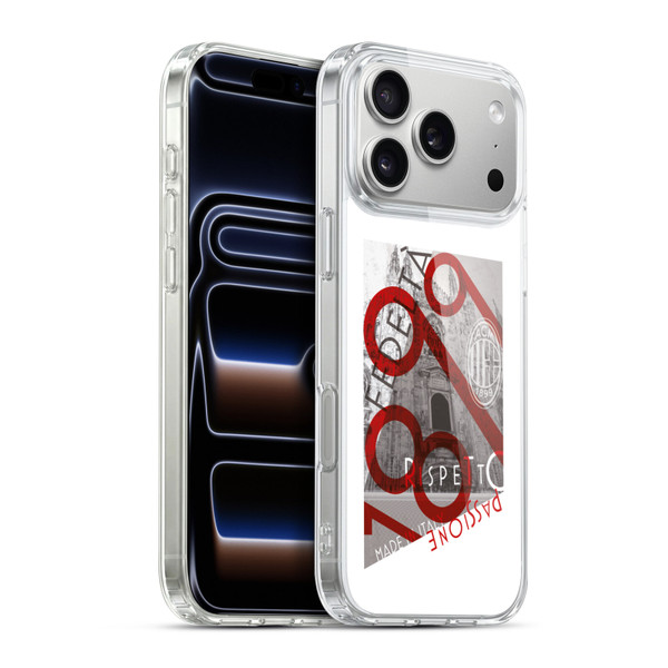 AC Milan Adults Passion Soft Gel Case for Apple iPhone 17 Pro Max