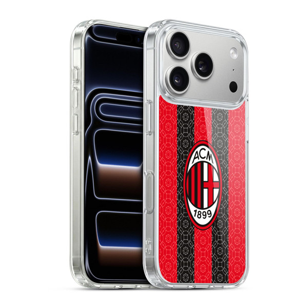 AC Milan 2020/21 Crest Kit Home Soft Gel Case for Apple iPhone 17 Pro