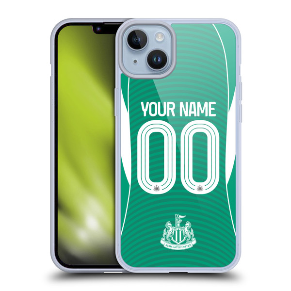 Newcastle United Football Club 2025/26 Crest Away Soft Gel Case for Apple iPhone 14 Plus