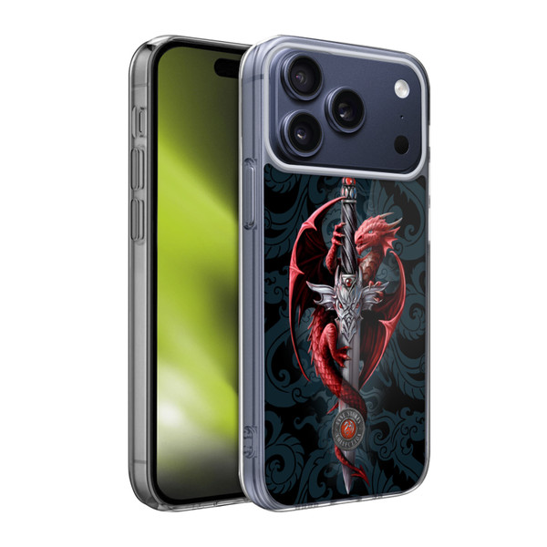 Anne Stokes Dragons Dagger Soft Gel Case for Apple iPhone 17 Pro Max