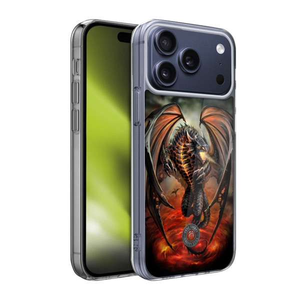 Anne Stokes Dragons Lava Soft Gel Case for Apple iPhone 17 Pro Max