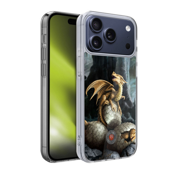 Anne Stokes Dragons Golden Treasures Soft Gel Case for Apple iPhone 17 Pro