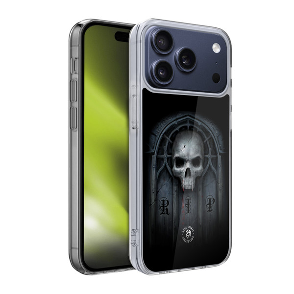 Anne Stokes Gothic Await The Night Skull Soft Gel Case for Apple iPhone 17 Pro