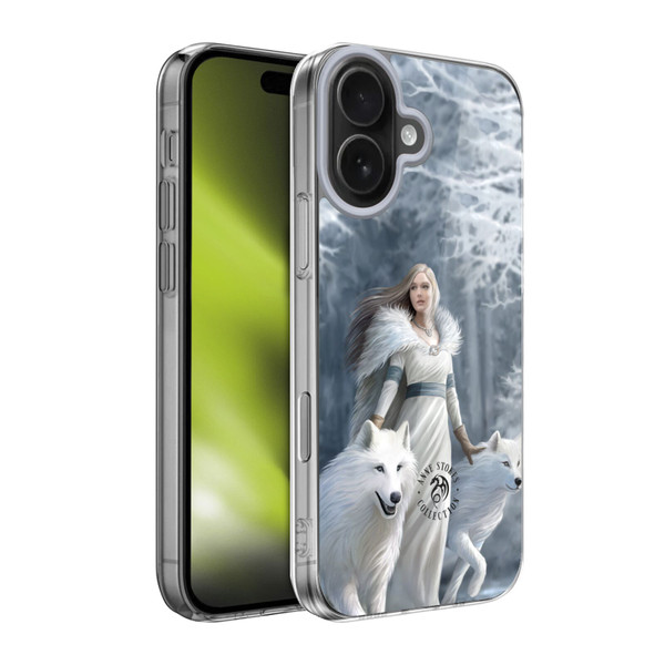 Anne Stokes Wolves Winter Guardians Soft Gel Case for Apple iPhone 17
