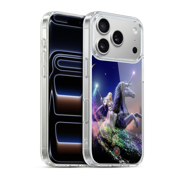 Anne Stokes Mix Fantasy Art Rainbow Magic Soft Gel Case for Apple iPhone 17 Pro