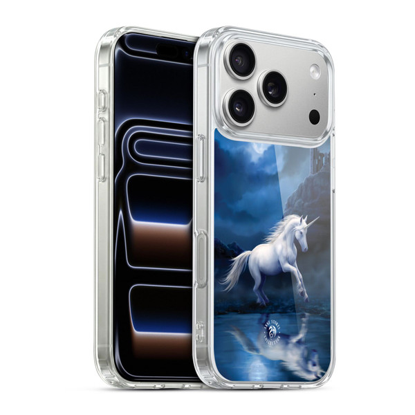 Anne Stokes Mythical Creatures Moonlight Unicorn Soft Gel Case for Apple iPhone 17 Pro