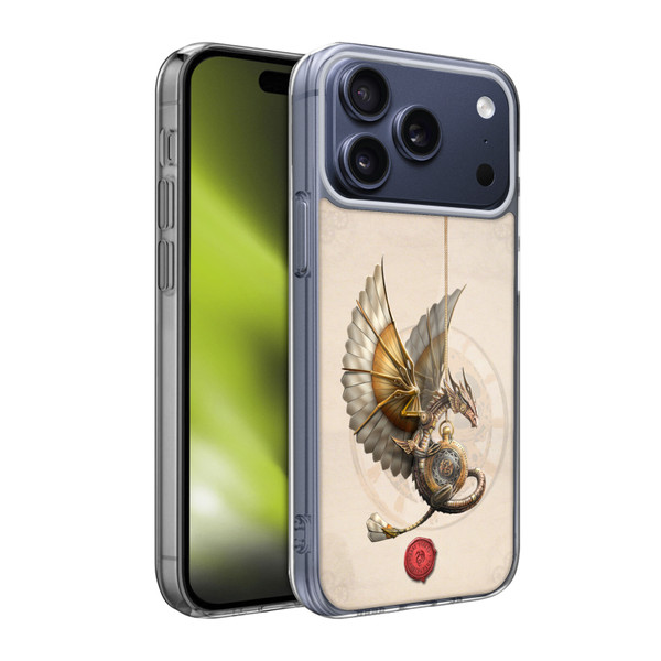 Anne Stokes Steampunk Clockwork Dragon Soft Gel Case for Apple iPhone 17 Pro Max