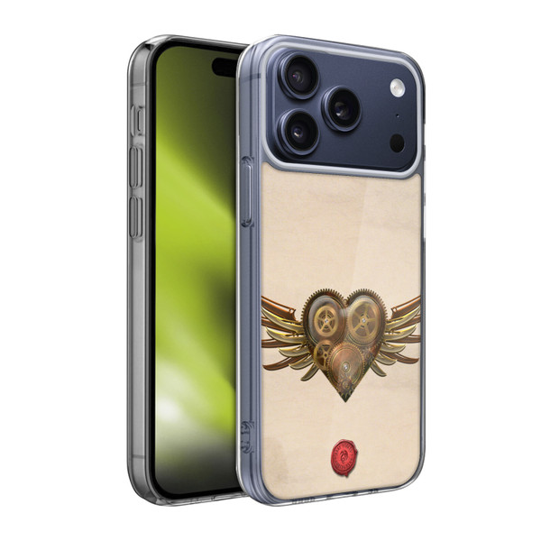 Anne Stokes Steampunk Winged Cog Heart Soft Gel Case for Apple iPhone 17 Pro Max
