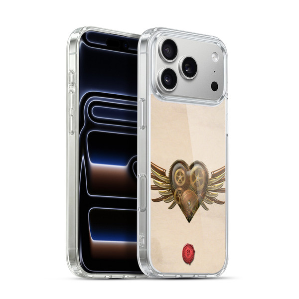 Anne Stokes Steampunk Winged Cog Heart Soft Gel Case for Apple iPhone 17 Pro Max