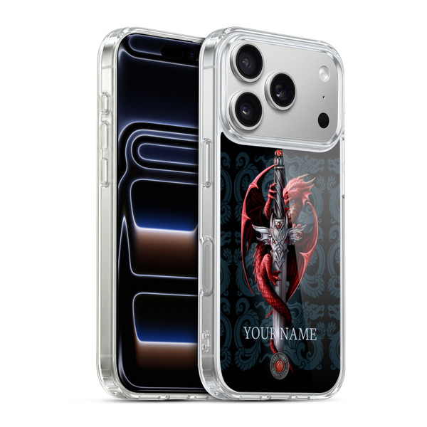 Custom Customised Personalised Anne Stokes Art Dagger Soft Gel Case for Apple iPhone 17 Pro