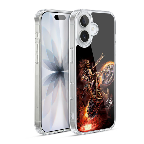 Anne Stokes Fire Tribal Hello Rider Poster Soft Gel Case for Apple iPhone 17