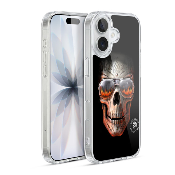 Anne Stokes Fire Tribal Skull Soft Gel Case for Apple iPhone 17