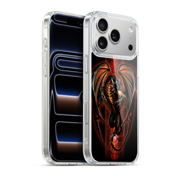 Anne Stokes Fire Tribal Lava Dragon Soft Gel Case for Apple iPhone 17 Pro Max