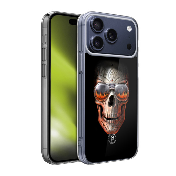 Anne Stokes Fire Tribal Skull Soft Gel Case for Apple iPhone 17 Pro Max