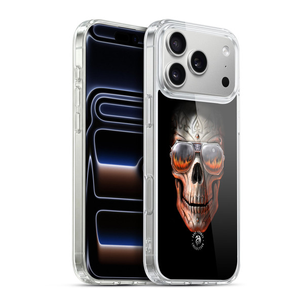 Anne Stokes Fire Tribal Skull Soft Gel Case for Apple iPhone 17 Pro Max