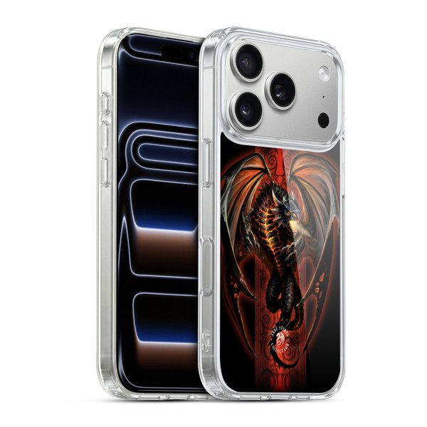 Anne Stokes Fire Tribal Lava Dragon Soft Gel Case for Apple iPhone 17 Pro