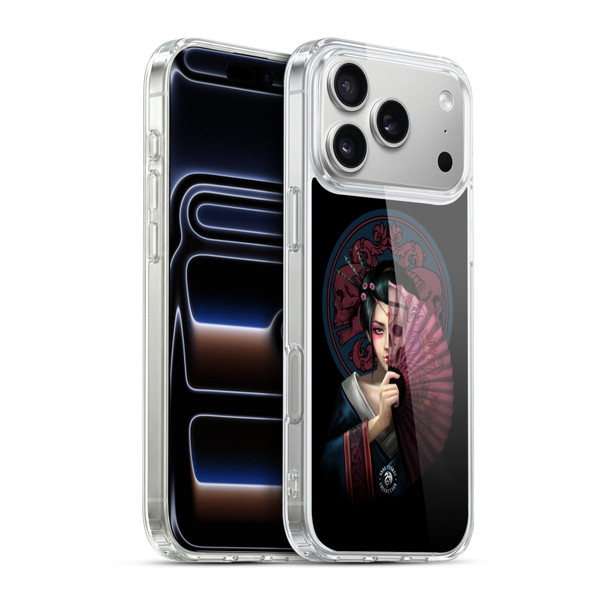 Anne Stokes Oriental Skull Geisha Soft Gel Case for Apple iPhone 17 Pro Max