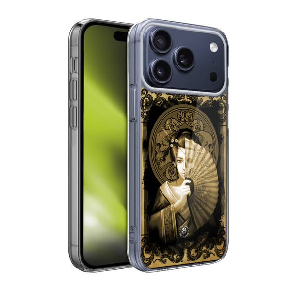 Anne Stokes Oriental Skull Geisha Sepia Soft Gel Case for Apple iPhone 17 Pro Max