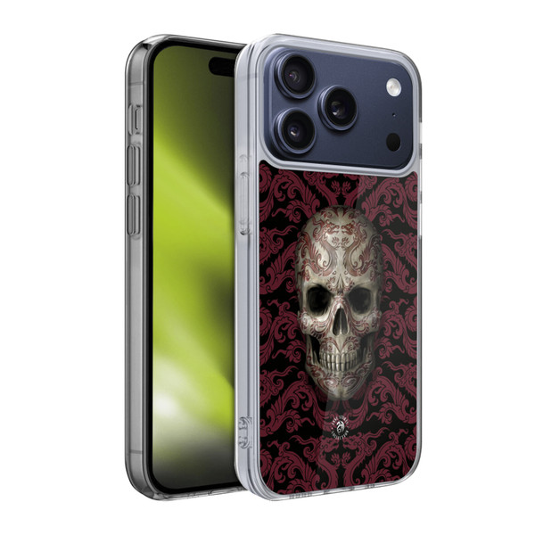 Anne Stokes Oriental Skull Dragon Swirl Pattern Soft Gel Case for Apple iPhone 17 Pro