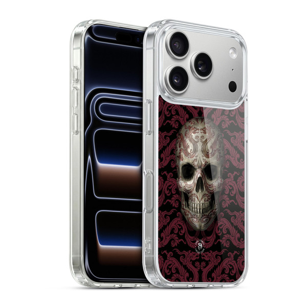 Anne Stokes Oriental Skull Dragon Swirl Pattern Soft Gel Case for Apple iPhone 17 Pro