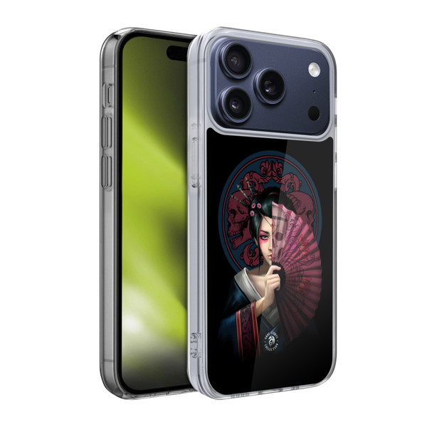 Anne Stokes Oriental Skull Geisha Soft Gel Case for Apple iPhone 17 Pro