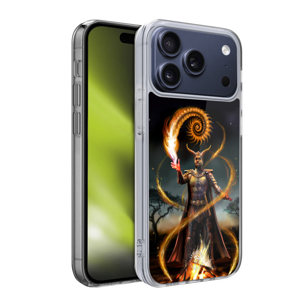 Anne Stokes Male Elementals Fire Soft Gel Case for Apple iPhone 17 Pro