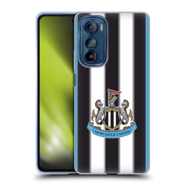 Newcastle United Football Club 2025/26 Crest Kit Home Soft Gel Case for Motorola Edge 30